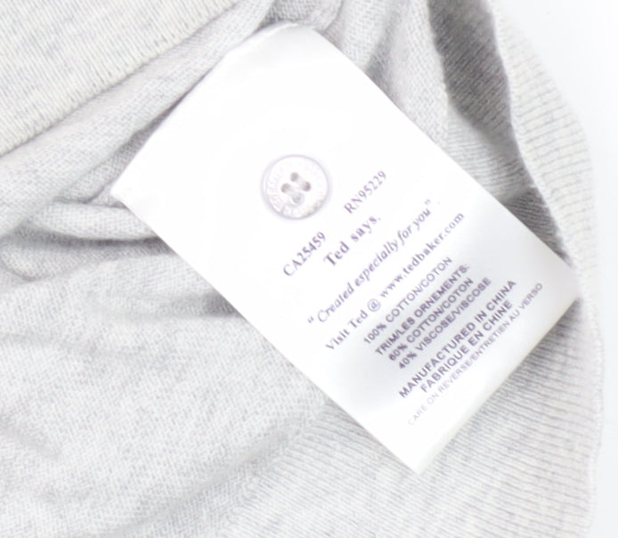 Ted Baker Women's Grey Cardigan Size 10