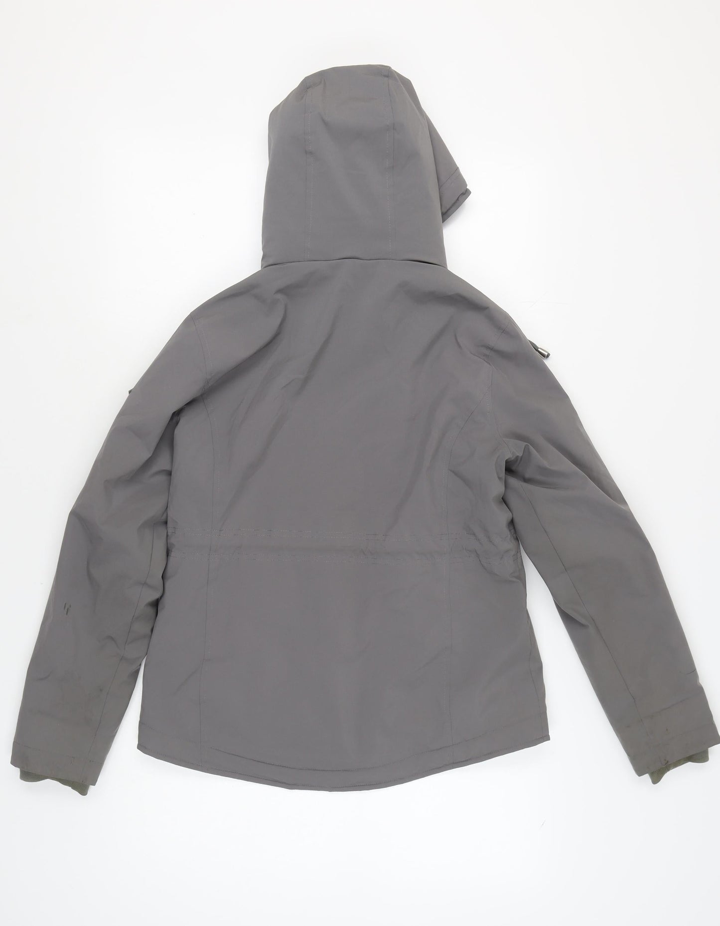 Hollister Womens Grey Parka S Casual Hooded Jacket