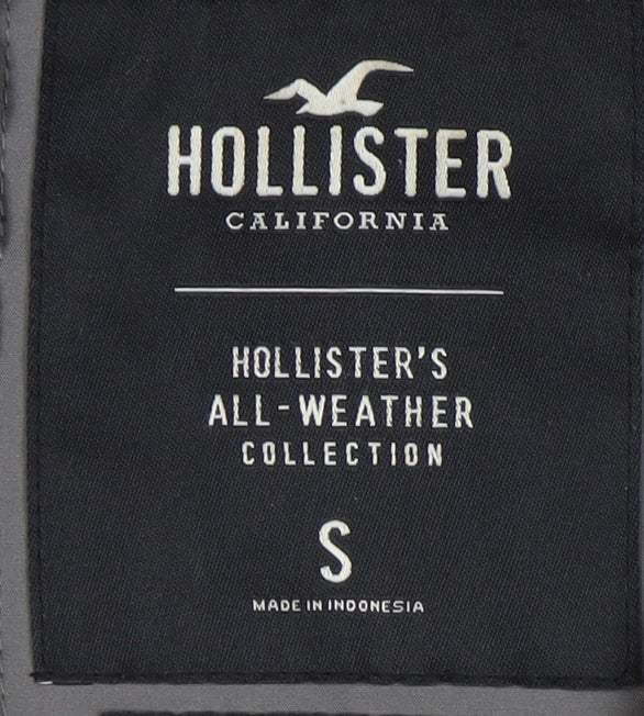 Hollister Womens Grey Parka S Casual Hooded Jacket
