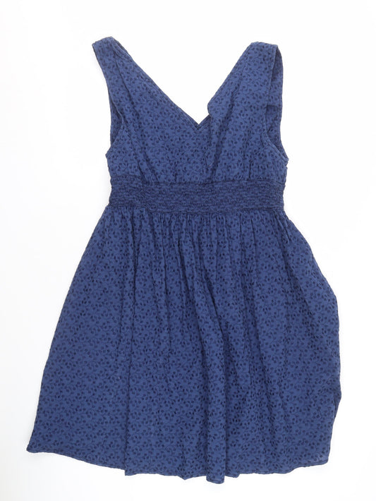 Crew Clothing Co. Women's Blue Cotton Dress Size 16