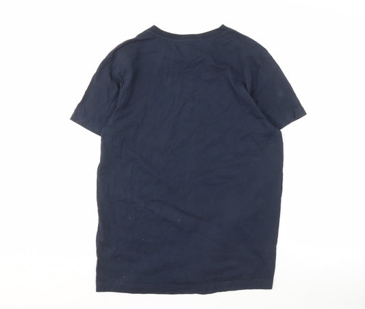 Rick and Morty Men's Blue L Christmas T-Shirt