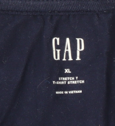 GAP Men's Blue XL Short Sleeve Stretch T-Shirt