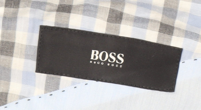 Hugo Boss Men's Grey Blazer 54 Notch Lapel Formal