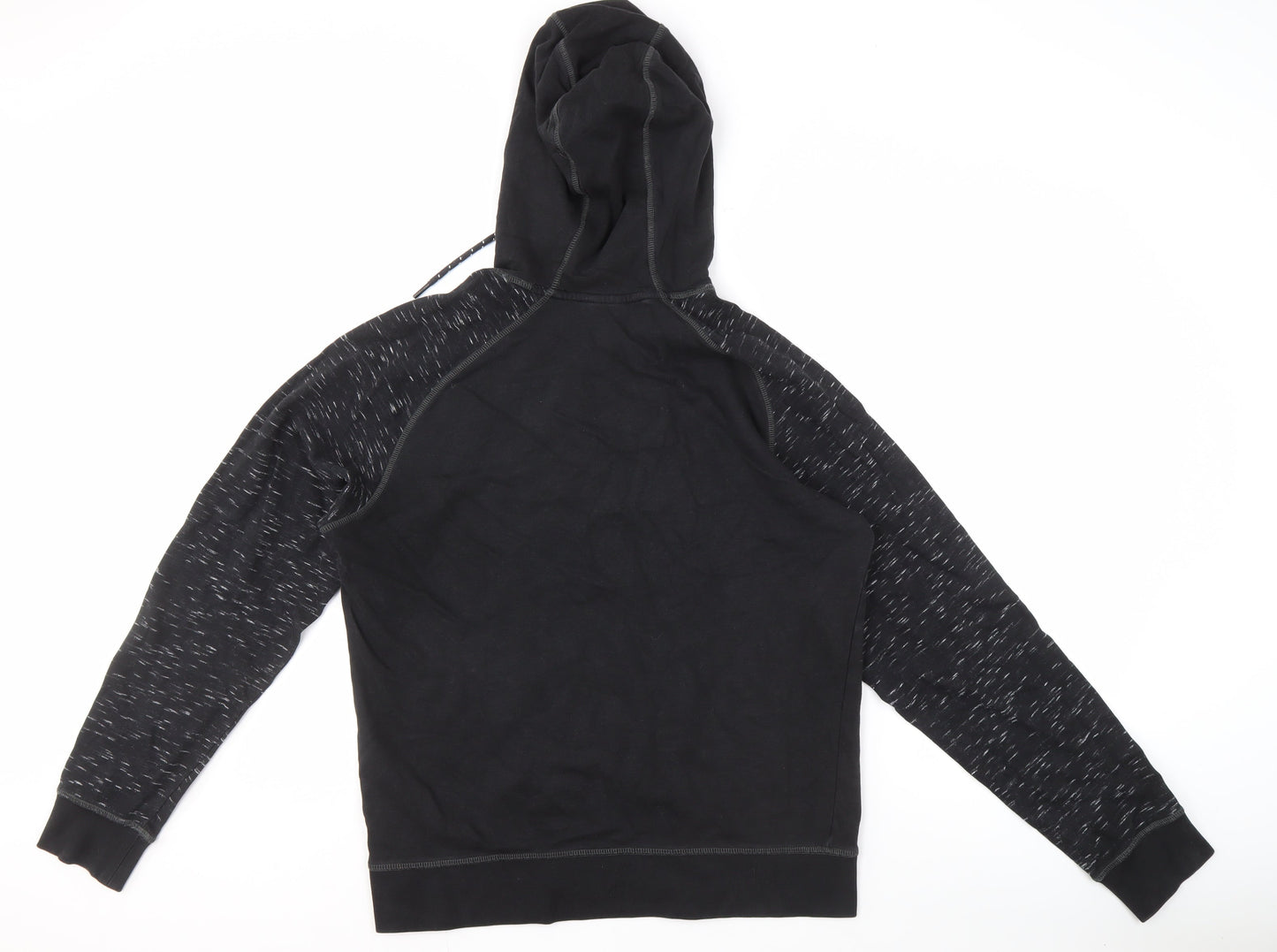 Jack & Jones Men's Black Pullover Hoodie, Size L