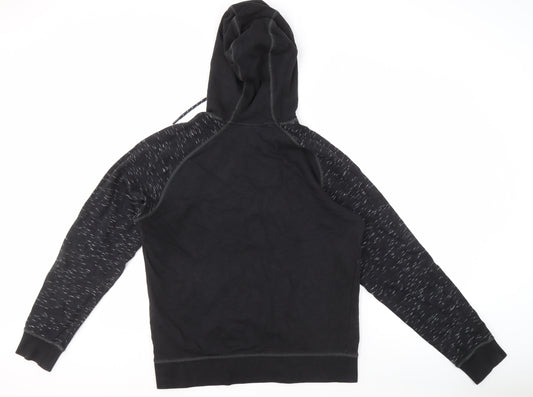 Jack & Jones Men's Black Pullover Hoodie, Size L