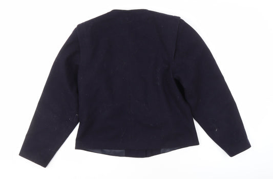 Alexon Women's Black Wool-Blend Buttoned Jacket