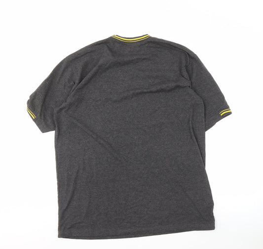 Slazenger Men's Grey Crew Neck T-Shirt, L