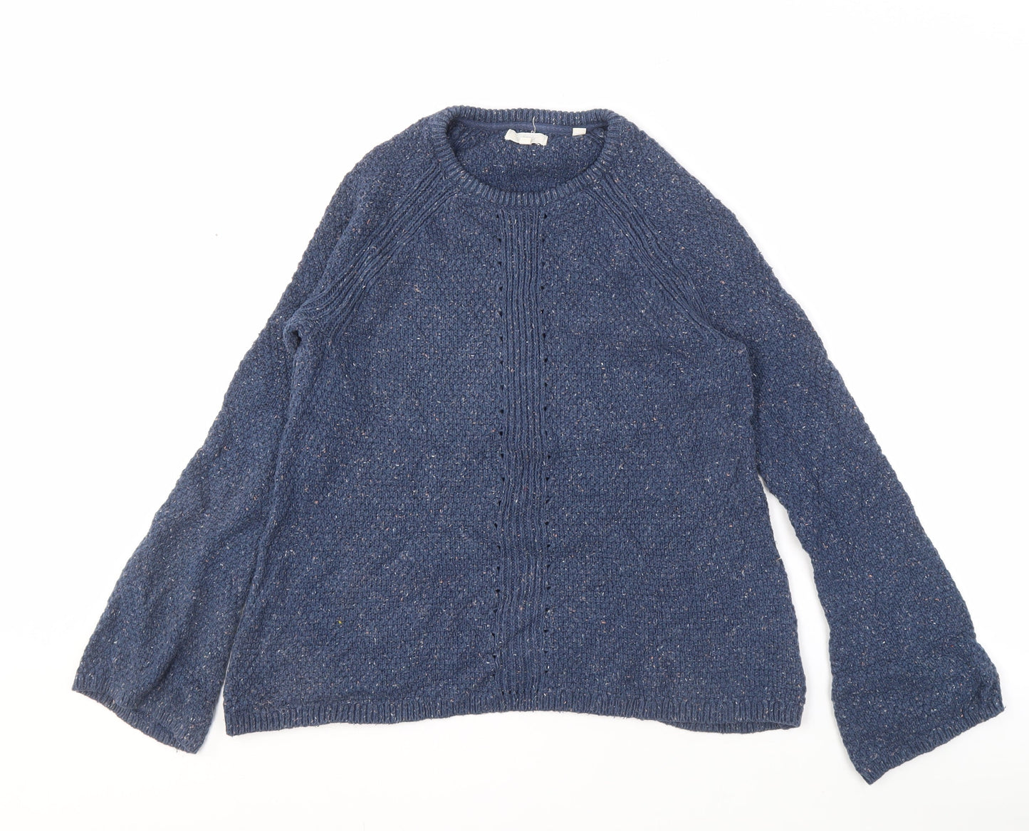 Fat Face Women's Blue Wool Blend Pullover Jumper Size 8