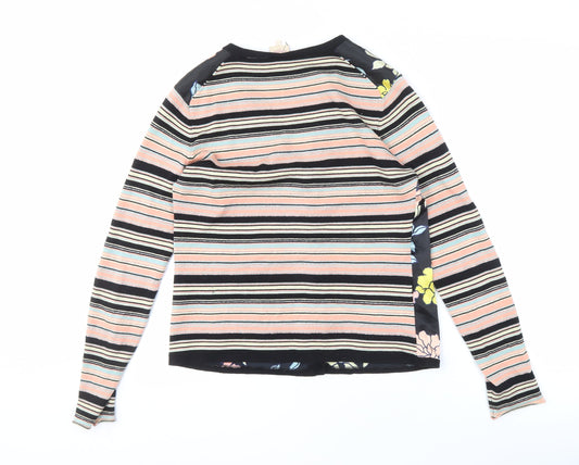 Whistles Women's Multicoloured V-Neck Blouse Size 4