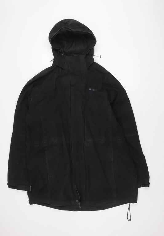 Mountain Warehouse Black XL Hooded Rain Coat for Men