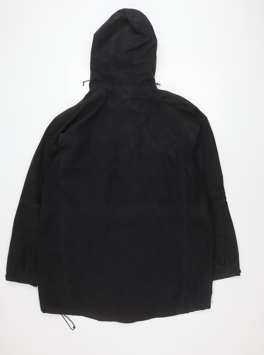 Mountain Warehouse Black XL Hooded Rain Coat for Men
