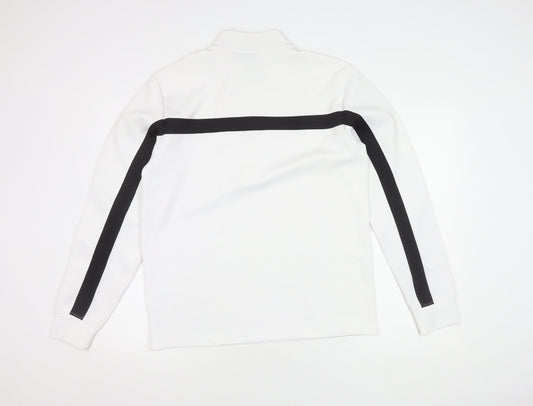 Crivit Men's White Pullover M Logo Detail