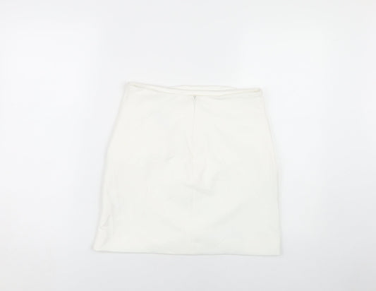 Zara Women's Ivory Pencil Skirt M