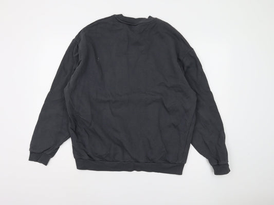 ASOS DESIGN Men's Black M Pullover Studded Sweatshirt