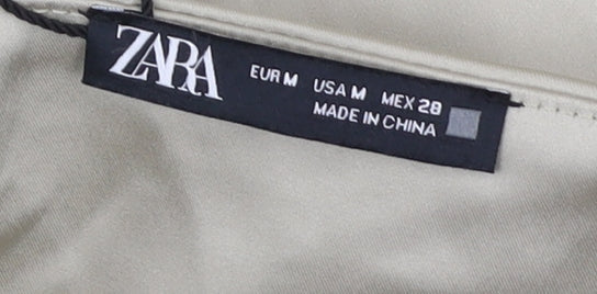 Zara Women's Beige Midi Pencil Skirt Size 12