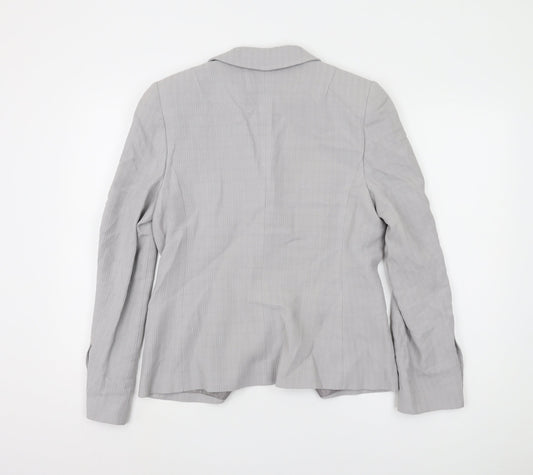 Zeddra Women's Grey Blazer Size 16 Single-Breasted