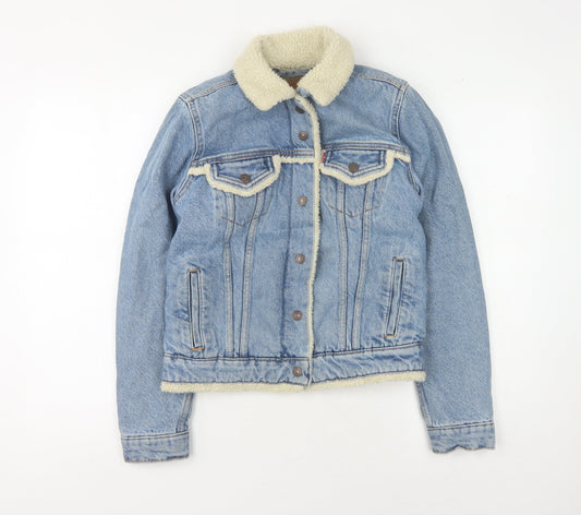 Levi's Women’s Blue Denim Jacket XS, Casual Style