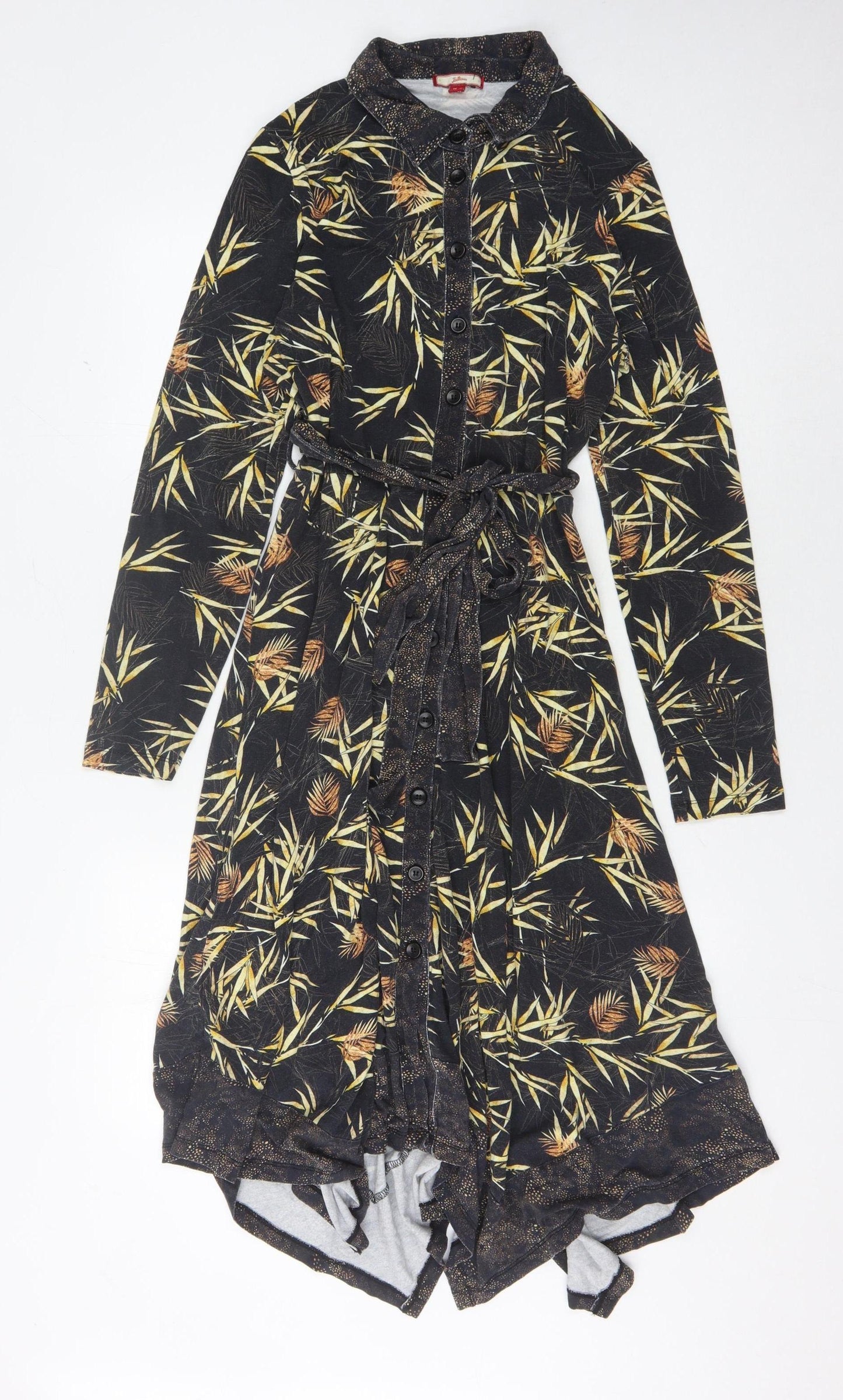 Joe Browns Women's Black Floral Collared Shirt Dress