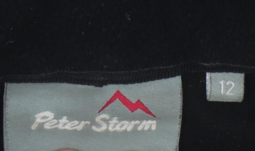 Peter Storm Women's Black Waterproof Jacket Size 12
