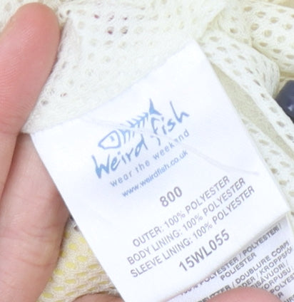 Weird Fish Women's Yellow Rain Jacket - Size 14, Hooded