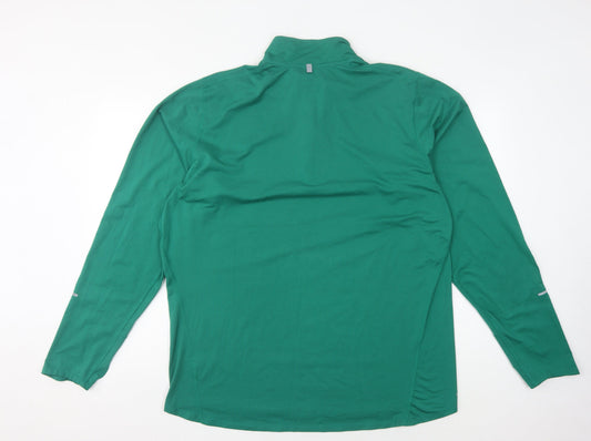 Nike Men's XL Green 1/2 Zip Dri-FIT Sweatshirt