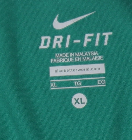 Nike Men's XL Green 1/2 Zip Dri-FIT Sweatshirt