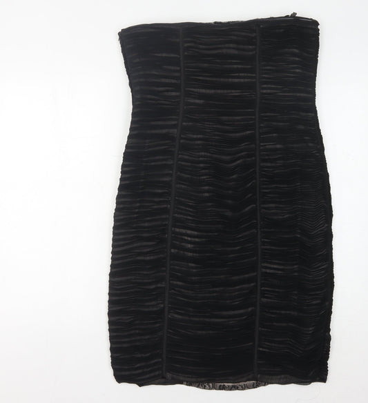 Alexon Women's Black Strapless Cocktail Dress - Size 14