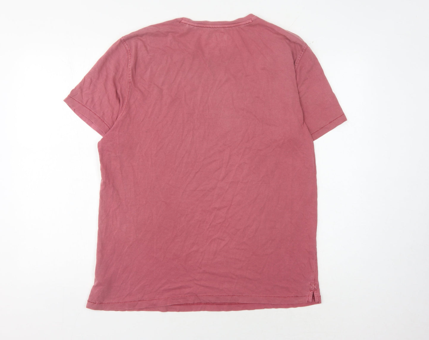 FatFace Men's Red Crew Neck T-Shirt, Size M