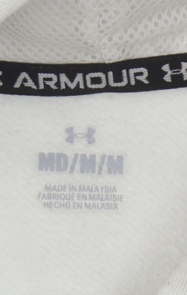 Under Armour Men's White Pullover Hoodie Size M
