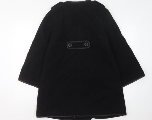 Mint Velvet Women's Black Mid-Length Pea Coat Size 8
