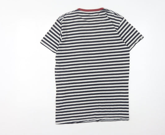 Jack & Jones Men's XL Striped Multicoloured T-Shirt