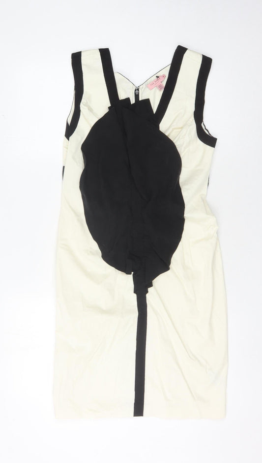 Ted Baker Women’s Black Ivory Sheath Dress Size 10