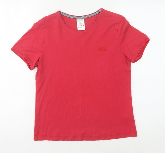 Additional front view of Adidas Women's Red T-Shirt, size 12
