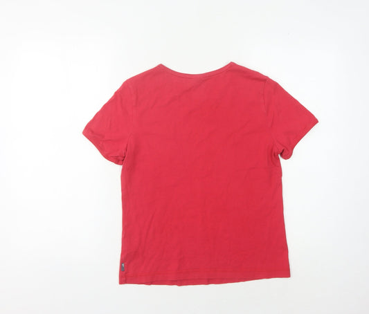 Adidas Women's Red T-Shirt Size 12