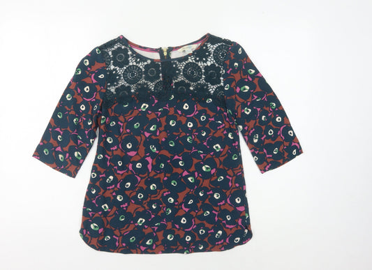 Womens UK Size 6 Boden Multicoloured Viscose Blend Blouse