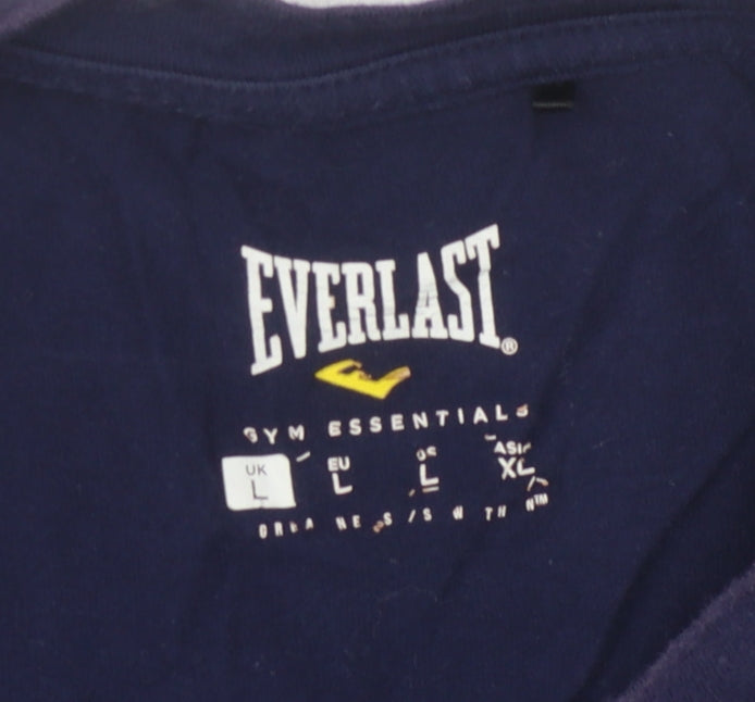 Everlast Men's Blue Long Sleeve T-Shirt Size L