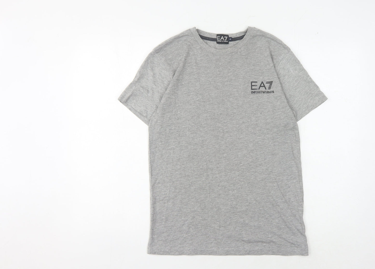 Emporio Armani Grey Men's Crew Neck T-Shirt - Small