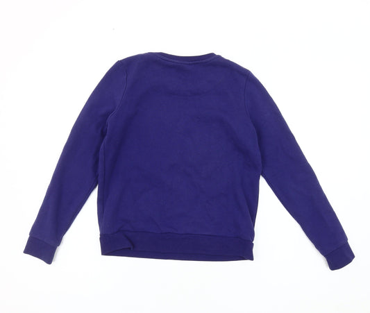 Mini Boden Girls Blue Butterfly Pullover Sweatshirt 11-12 Years