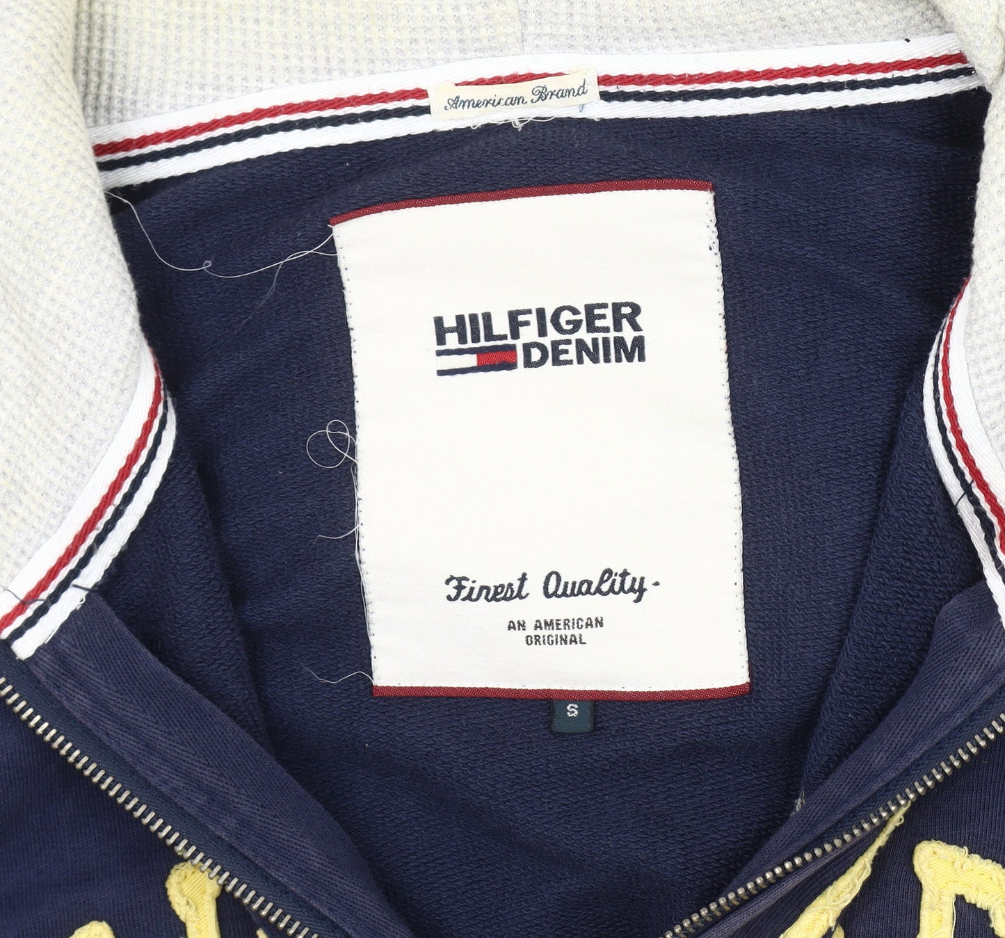 Hilfiger Men's Blue Hooded Jacket Size S