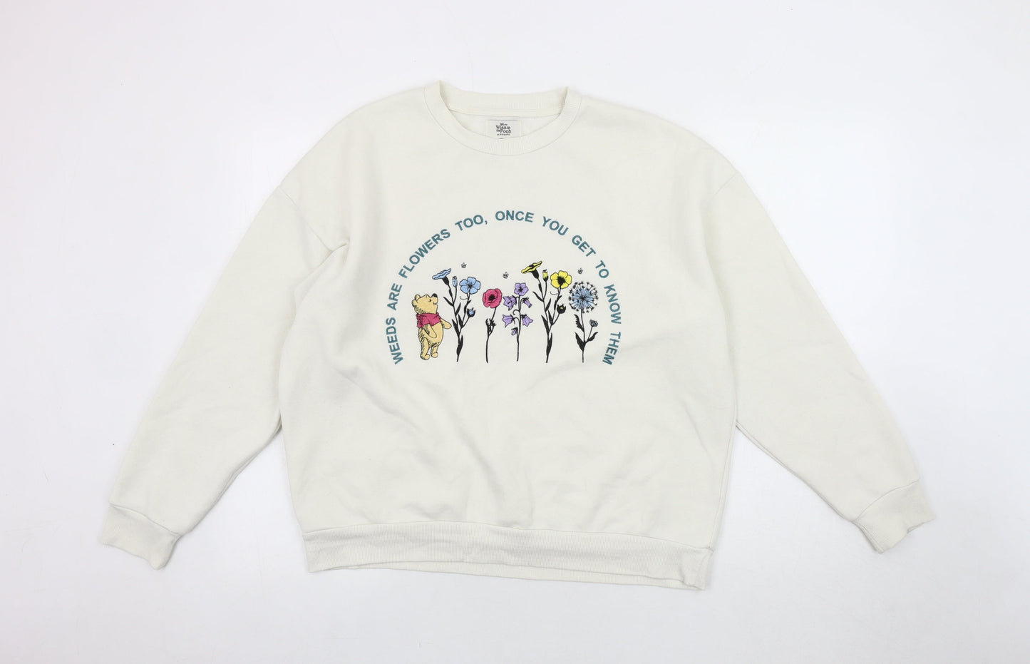 Disney Women Ivory Winnie the Pooh Sweatshirt S