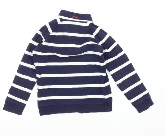 Joules Boys Navy Stripe 1/4 Zip Sweater - Age 9