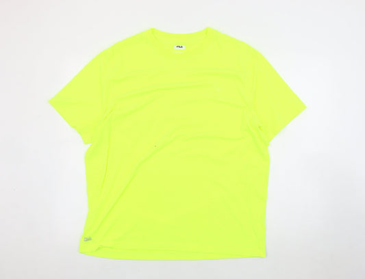 Fila Men's Green XL Crew Neck Short Sleeve T-Shirt