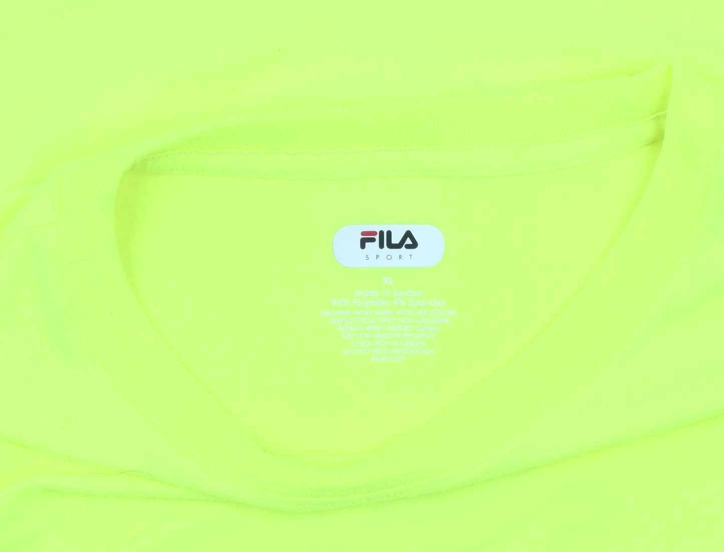 Fila Men's Green XL Crew Neck Short Sleeve T-Shirt