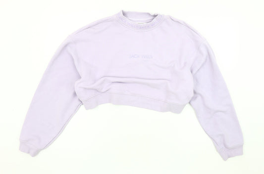 Jack Wills Women's Purple Crew Neck Pullover Sweatshirt