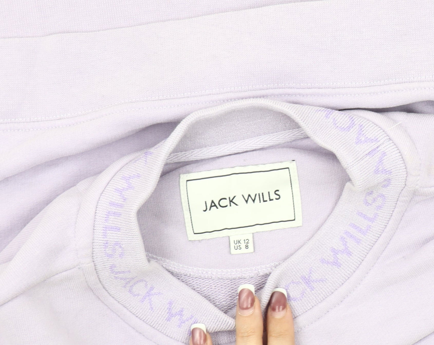 Jack Wills Women's Purple Crew Neck Pullover Sweatshirt