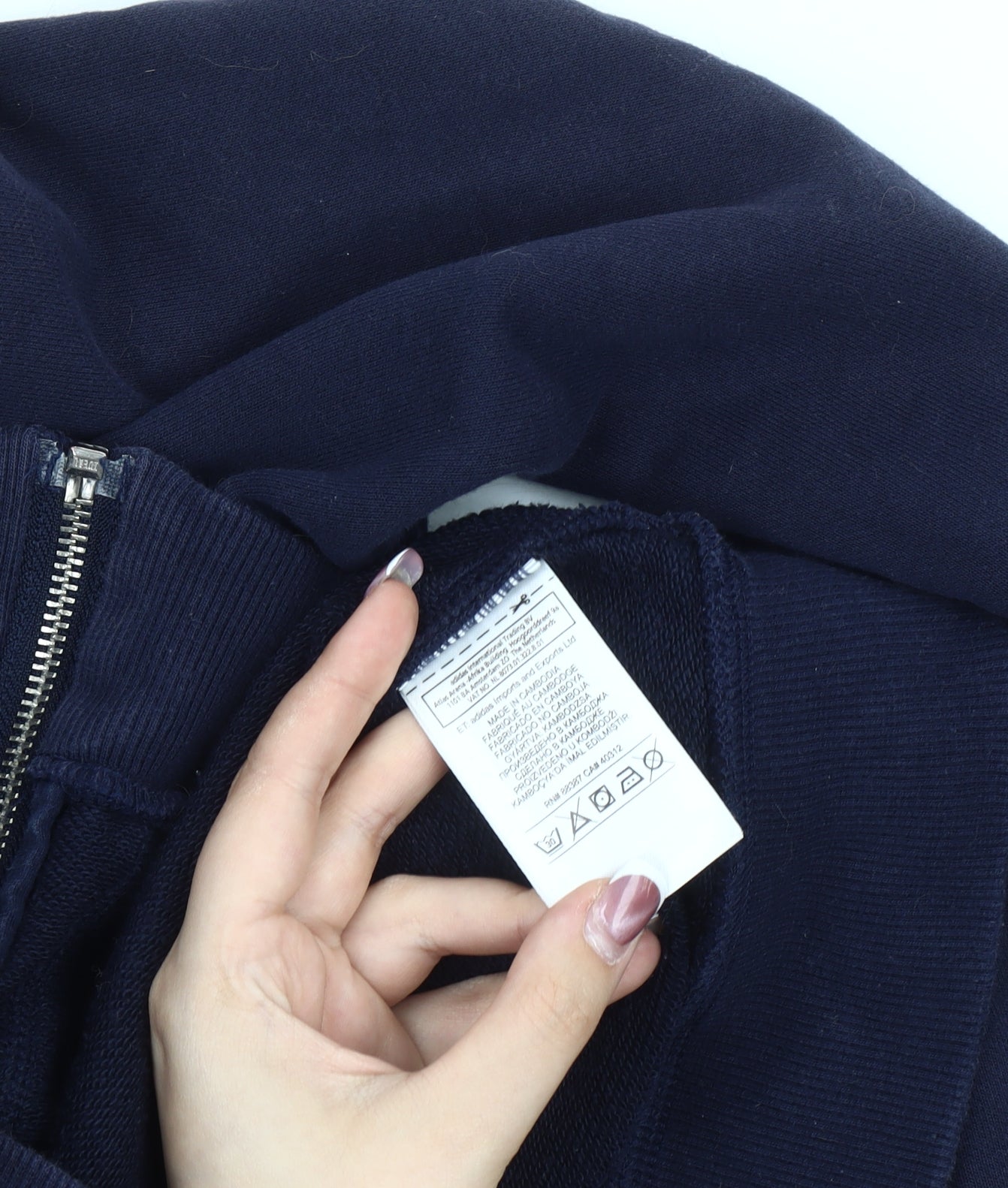 Adidas Women's Blue Hooded Jacket Size 12