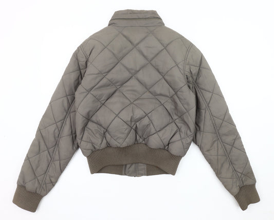 Nike Women's Grey Puffer Jacket Size S