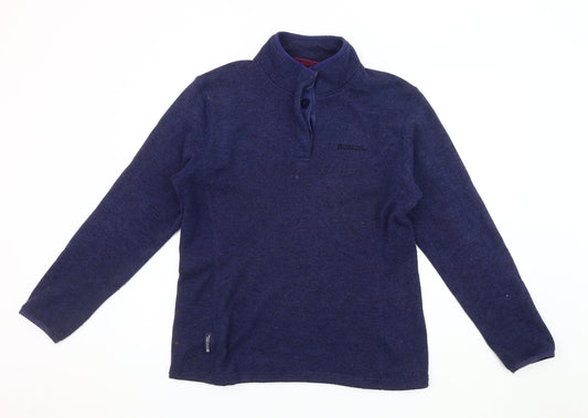 Mountain Warehouse Blue Henley Women's Sweatshirt Size 14