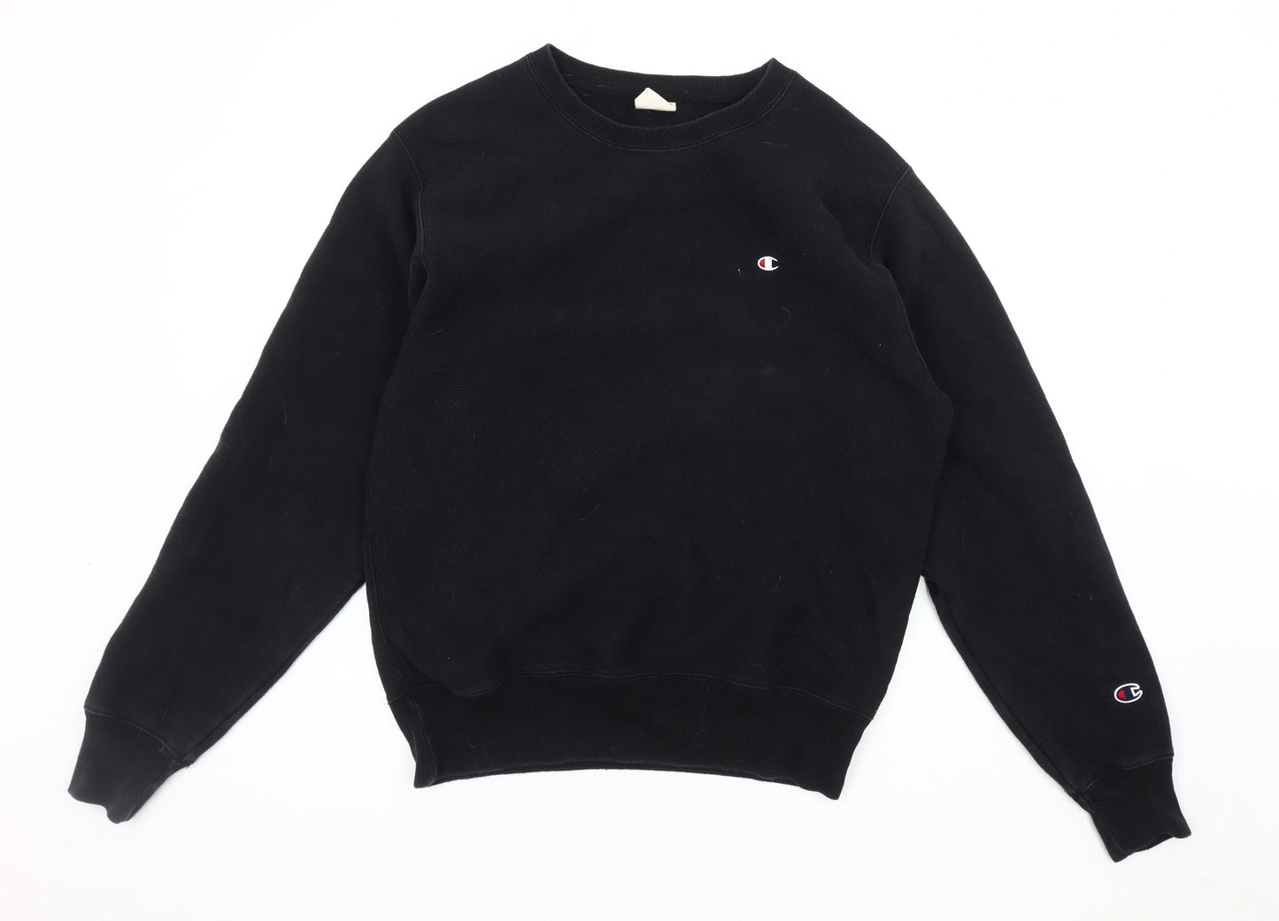 Champion Men's Black Pullover Sweatshirt - Size S