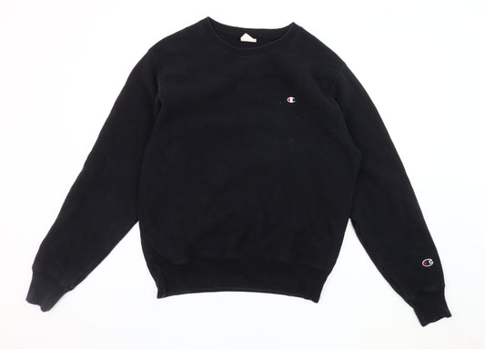 Champion Men's Black Pullover Sweatshirt - Size S